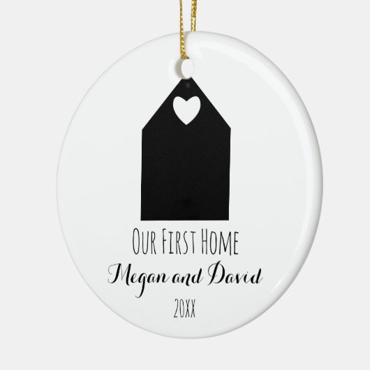私達の最初家のオーナメント|のミニマリストおよびモダン セラミックオーナメント (左)