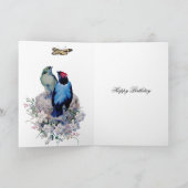 私達の最初家のハッピーバースデー カード (内部)