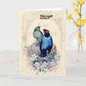 私達の最初家のハッピーバースデー カード (黄色い花)