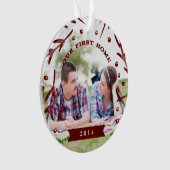 私達の最初家の休日のオーナメント オーナメント (正面)