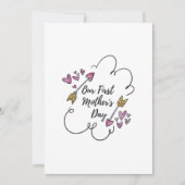 私達の最初母の日 カード (正面)