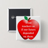 私達の未来が… depenように先生を扱って下さい 缶バッジ (正面&裏面)