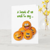 私達の束からのハッピーバースデー挨拶状 カード (黄色い花)