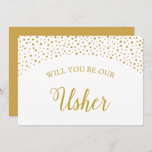 私達の案内係の結婚式の提案カードです 招待状 (正面/裏面)