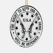 私達の権利のクリスマスのオーナメントのための再結集 セラミックオーナメント (右)