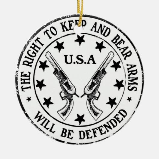 私達の権利のクリスマスのオーナメントのための再結集 セラミックオーナメント (正面)