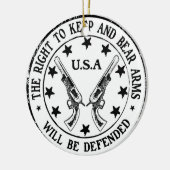 私達の権利のクリスマスのオーナメントのための再結集 セラミックオーナメント (左)