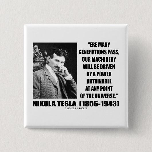 私達の機械類は獲得可能な力によって運転されます 缶バッジ (正面)