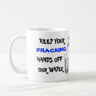 私達の水が付いている停止Fracking コーヒーマグカップ