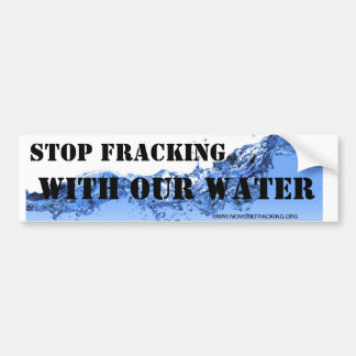 私達の水が付いている停止Fracking バンパーステッカー