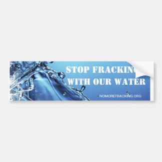 私達の水が付いている停止Fracking バンパーステッカー