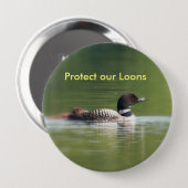 私達の水潜り鳥ボタンを保護して下さい 缶バッジ (正面&裏面)