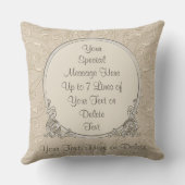 私達の永久にハートの写真の記念物の枕 クッション (裏面)