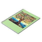 私達の父の色彩の鮮やかな祈りの言葉の木のノート ノートブック (左側)