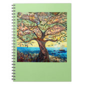 私達の父の色彩の鮮やかな祈りの言葉の木のノート ノートブック (正面)