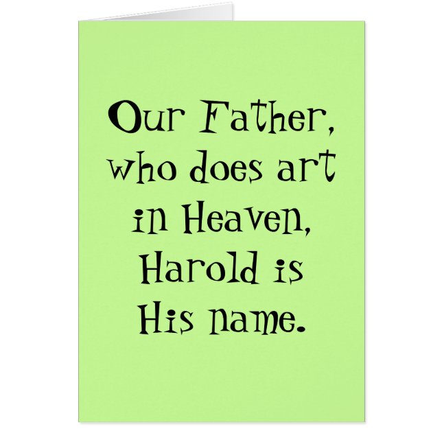 私達の父-芸術カード (正面)