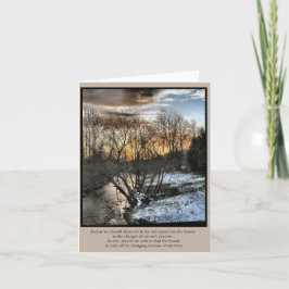 私達の生命の感動的なギフトの季節 カード