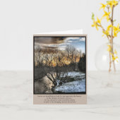 私達の生命の感動的なギフトの季節 カード (黄色い花)