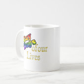 私達の生命の陽気な日 コーヒーマグカップ (正面左)