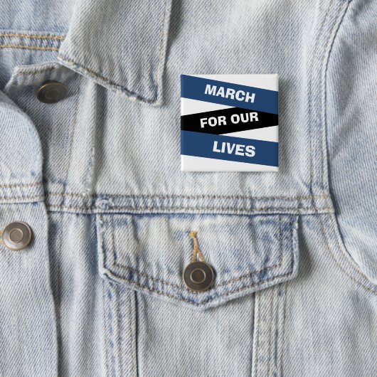 私達の生命実行主義ボタンのための3月 缶バッジ (インサイチュ)