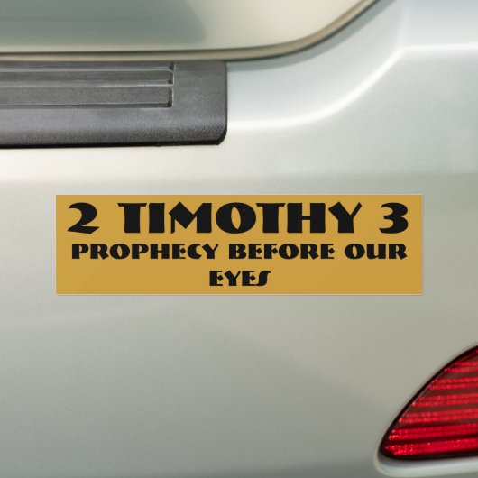 私達の目の前の預言 バンパーステッカー (車上)