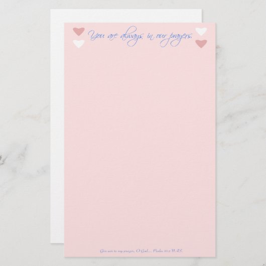 私達の祈りの言葉の文房具に常にあります 便箋 (正面/裏面)