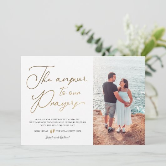 私達の祈りの言葉妊娠への答え 案内状 (スタンド正面)