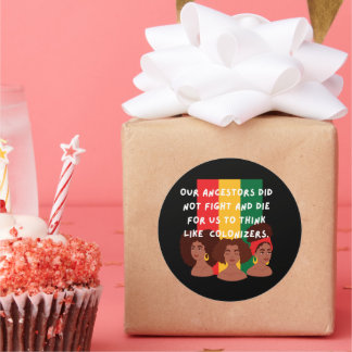 私達の祖先は十二月のステッカーと戦わなかった ラウンドシール