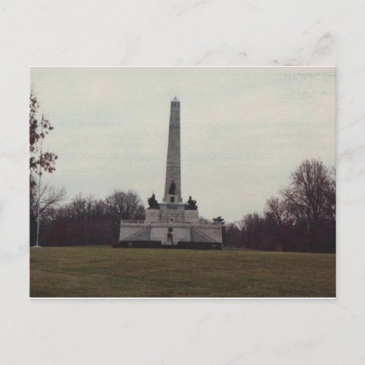 私達の第16大統領の墓 ポストカード (正面)