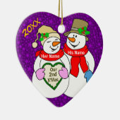 私達の第2クリスマス セラミックオーナメント (右)