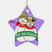 私達の第2クリスマス セラミックオーナメント (右)