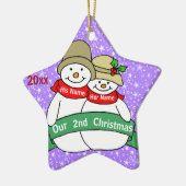 私達の第2クリスマス セラミックオーナメント (左)