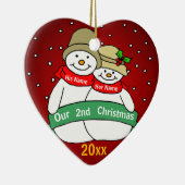私達の第2クリスマス セラミックオーナメント (右)