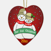 私達の第2クリスマス セラミックオーナメント (左)