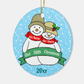 私達の第50クリスマス セラミックオーナメント (左)