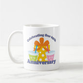 私達の第65記念日のギフトを祝うこと コーヒーマグカップ (左)