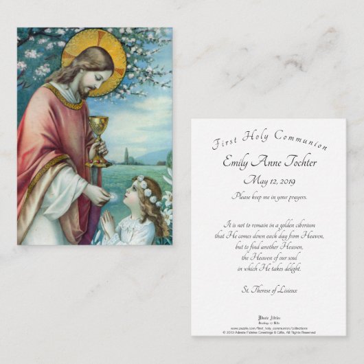 私達の精神の祈りの言葉カードの天国 名刺 (正面/裏面)