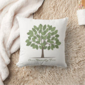 私達の系譜の枕-大きい葉 クッション (ブランケット)