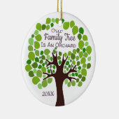 私達の系譜は果樹園の採用または擁護施設です セラミックオーナメント (右)