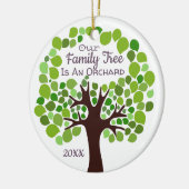 私達の系譜は果樹園の採用または擁護施設です セラミックオーナメント (左)