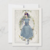 私達の結婚式のヴィンテージのあることをありがとう サンキューカード (正面)