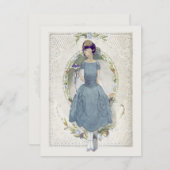 私達の結婚式のヴィンテージのあることをありがとう サンキューカード (正面/裏面)