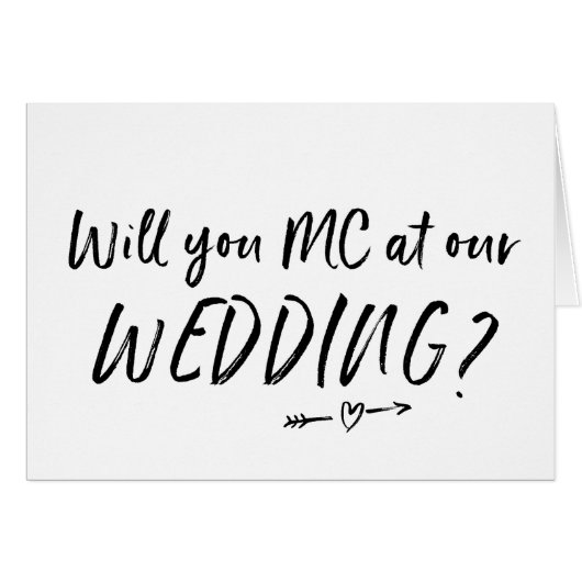 私達の結婚式の招待状でMC (正面横)