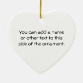 私達の結婚式の新郎新婦のTシャツおよびギフト セラミックオーナメント (裏面)