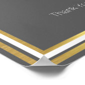 私達の結婚式への歓迎、上品な披露宴 ポスター (角)