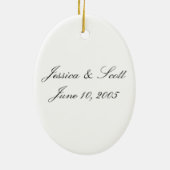 私達の結婚式 セラミックオーナメント (裏面)