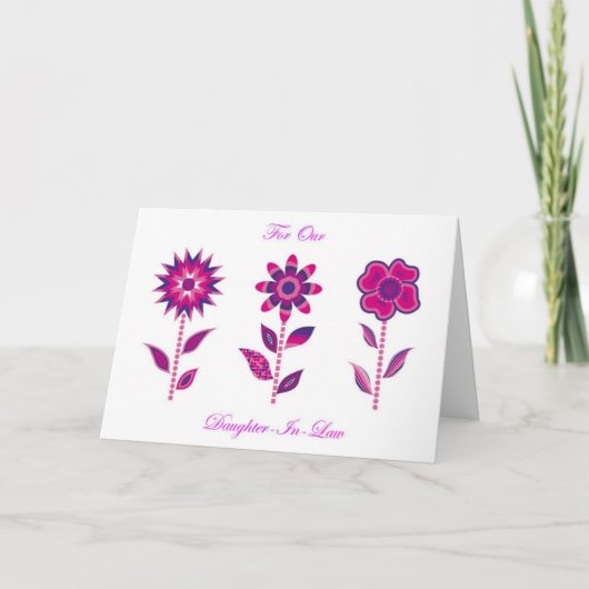 私達の義理の娘のため サンキューカード (正面)