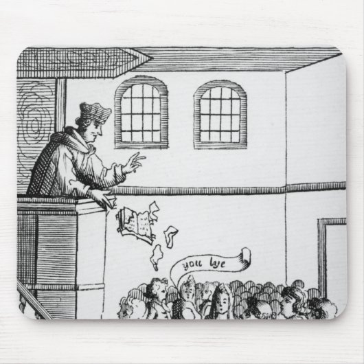 私達の聖書に対して説教しているイエズス会士 マウスパッド (正面)