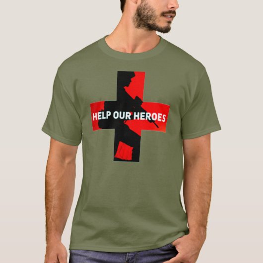 私達の英雄にTシャツを救済して下さい Tシャツ (正面)