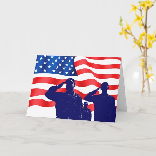 私達の英雄の軍の挨拶状の記憶 カード (黄色い花)